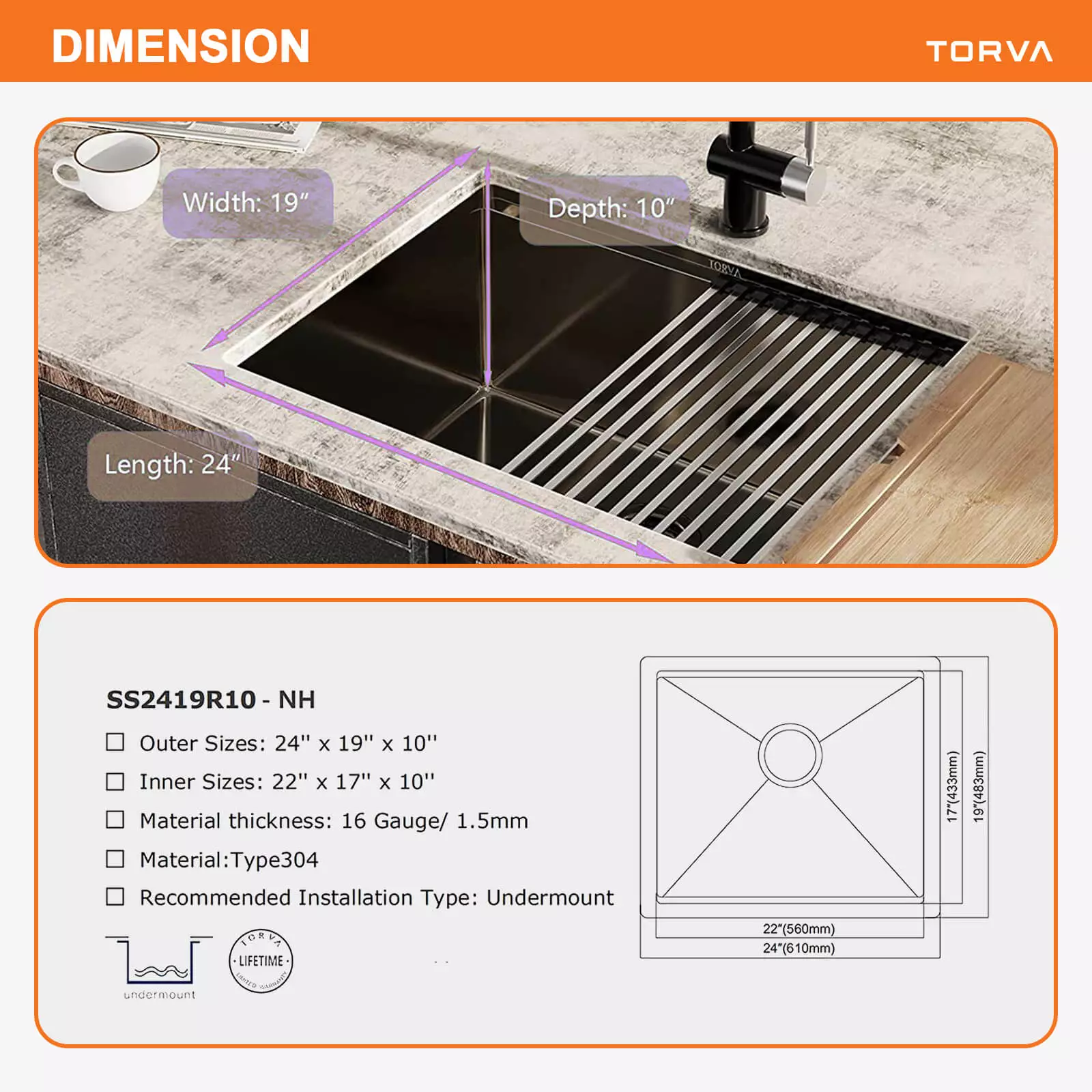 torva-24-inch-workstation-undermount-kitchen-sink-size
