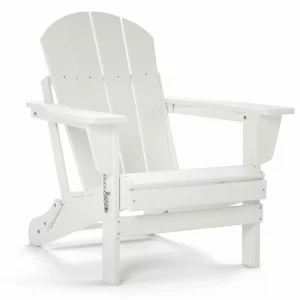TORVA Folding Adirondack Chair, HDPE Outdoor Chair