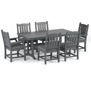 Torva 7 Piece Rectangle Dining Table Set with 2 Arm Chairs + 4 Side Chairs