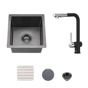 TORVA_14-inch_Undermount_Black_Bar_Prep_RV_Sink_with_Faucet_16_Gauge_Stainless_Steel