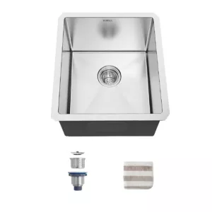 TORVA 14-inch Undermount Bar Prep RV Sink – 16 Gauge Stainless Steel